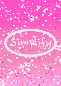 Simplify sparkling pink glitter