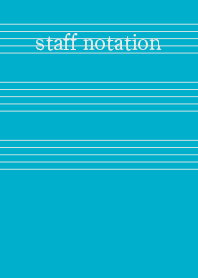 staff notation1 turquoise blue