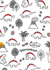 Red heart breed Dinosaur 2  [white]