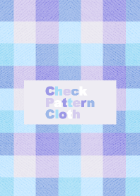 Check Pattern Cloth Pastel Blue Purple Line Theme Line Store