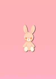 Simple rabbit plush toy 1