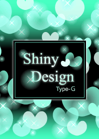 Shiny Design Type-G Mint green Heart
