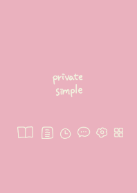 Private simple -rose pink-