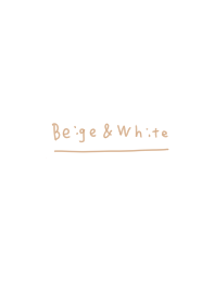 Beige&White*simple