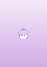 cute purple cupcake