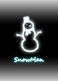 Neon manusia salju: putih WV