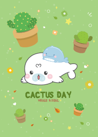 Whale&Seal Cactus Day Lovely