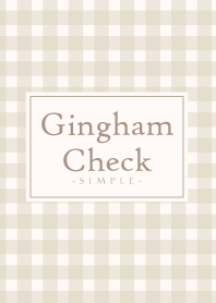 Gingham Check-Natural Beige 19