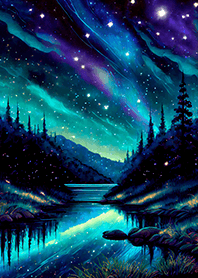Beautiful starry night view#2016