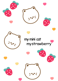 Cute cat & Strawberry 15