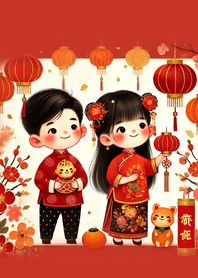 幸運な中国の旧正月 75