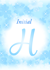H-Initial-Flower-Light blue