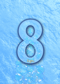 Lucky Eight*8 X light Blue