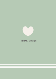 Heart / Design - moss green-