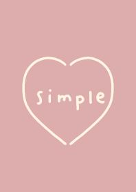 大人シンプル・くすみピンク