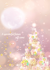 Christmas tree with rising money luck.7