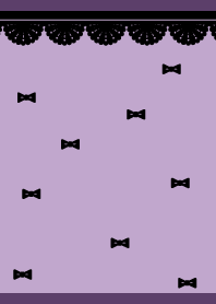 Ribbon and lace purple