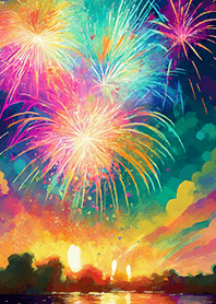 Beautiful Fireworks Theme#565