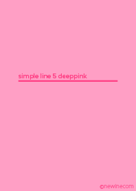 simple line 5 deeppink