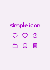 Simple icon [Purple] No.117