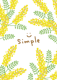 ミモザ 白 スマイル3