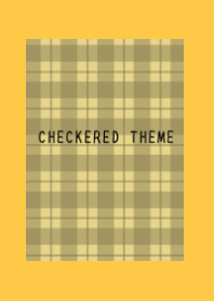 DUSTY YELLOW CHECKERED THEME-ORANGE