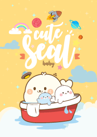 อุ๋งๆ แมวน้ำตัวกลม กาแล็กซี่ สีไข่ไก่