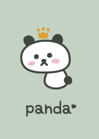 แพนด้า*สีเขียว*มงกุฎ