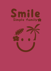 Smile & tropical wine-red