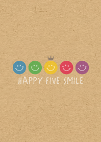 HAPPY CROWN SMILE 14 -5color KRAFT-