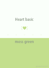 Heart basic moss green