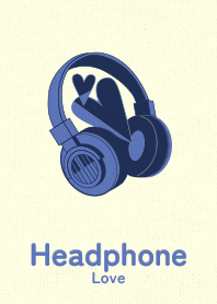 Headphone_love Navy blue