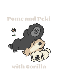Pome and Peki with Gorilla