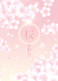 cherry blossoms are fluttering