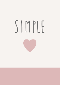simple dusty pink heart theme