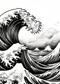 Ukiyo-e ink painting   9ae1a9