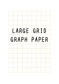 LARGE BEIGE GRID GRAPH PAPER-WHITEj