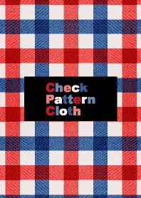 Check Pattern Cloth Red&Blue
