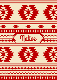 Native beige red
