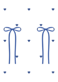 Dot with Ribbon (Navy)