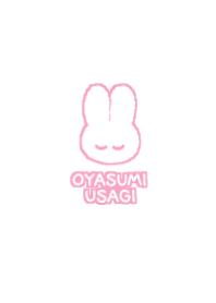 おやすみうさぎ # White+ 95 ピンク
