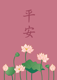 美麗蓮花(玫瑰霧粉)