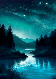 Beautiful starry night view#451