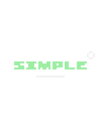 SIMPLE' :グリーン&ホワイト