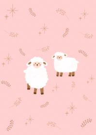 cute little sheep (pink)