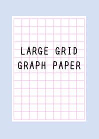 LARGE PINK GRID GRAPH PAPER/BLUE GRAY