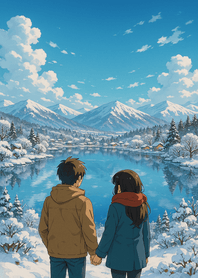 Winter Valley Mirror Silence