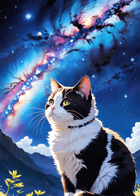 Night Moon Star Cat ED01B0