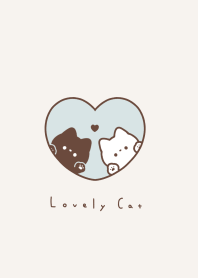 黑白貓 - light blue-brown.