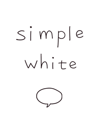 simple white 手書きスタイル